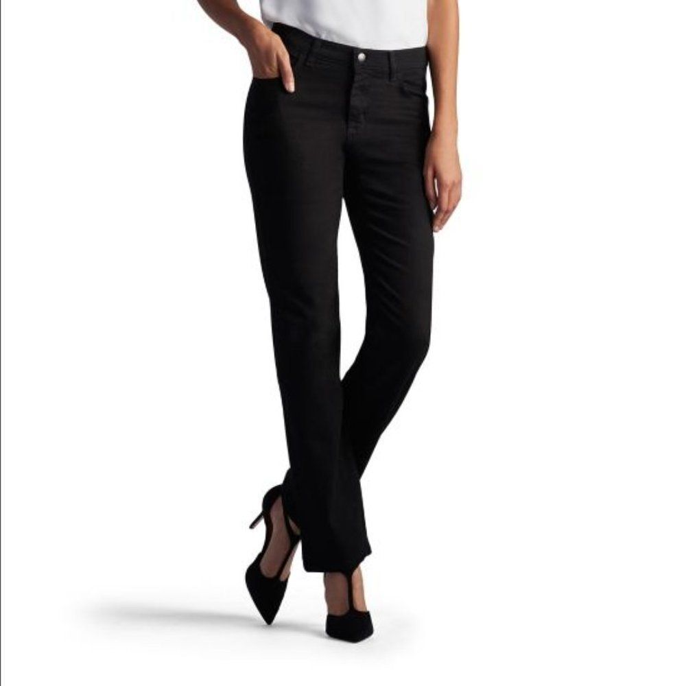 Lee Relaxed Fit Straight Leg Black Jeans